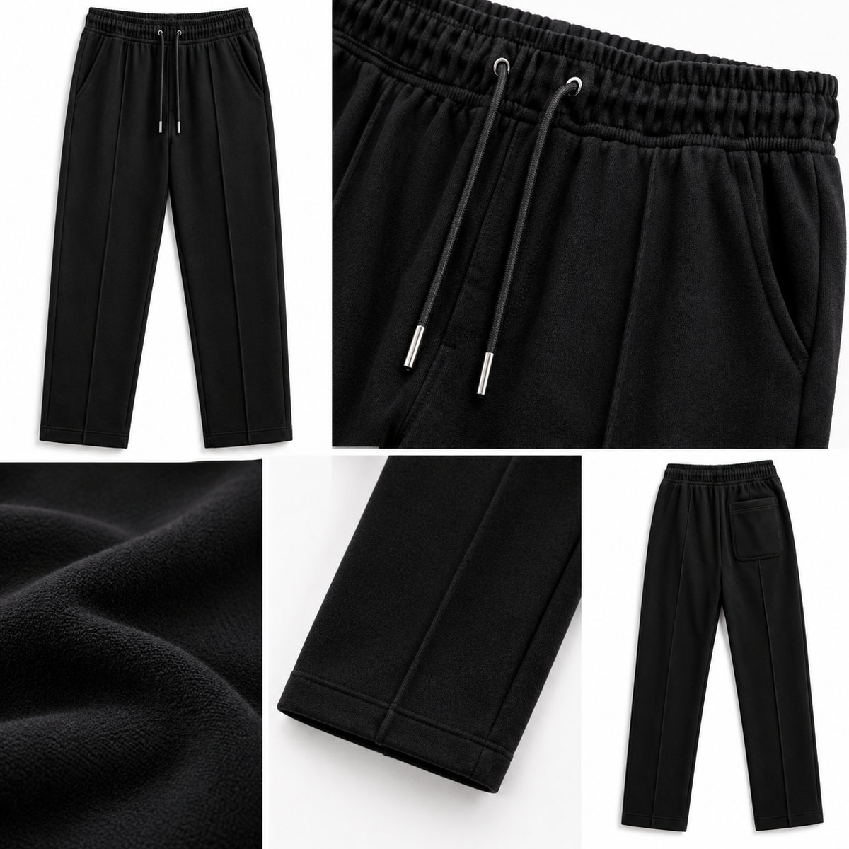 Zevo Apparel Premium Soft Terry Fabric Trouser – Straight Fit | Everyday Comfort