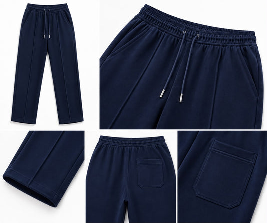 Zevo Apparel Premium Soft Terry Fabric Trouser – Straight Fit | Everyday Comfort