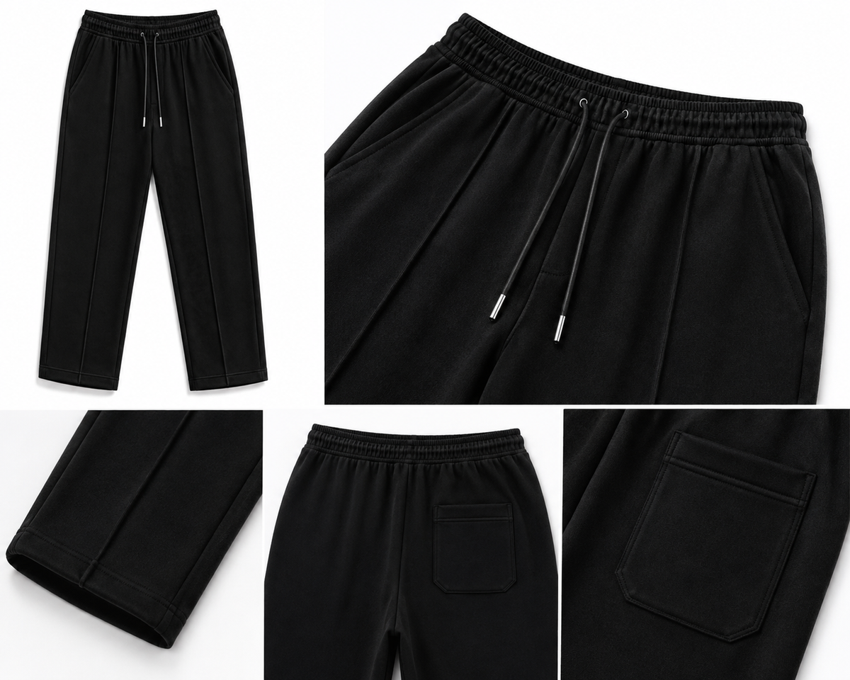 Zevo Apparel Premium Soft Terry Fabric Trouser – Straight Fit | Everyday Comfort