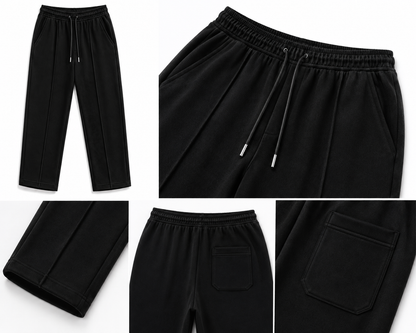 Zevo Apparel Premium Soft Terry Fabric Trouser – Straight Fit | Everyday Comfort
