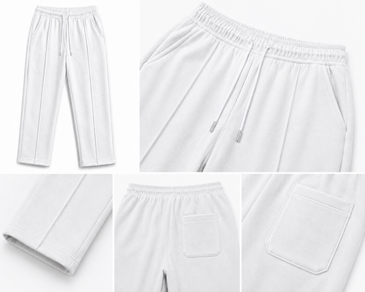 Zevo Apparel Premium Soft Terry Fabric Trouser – Straight Fit | Everyday Comfort
